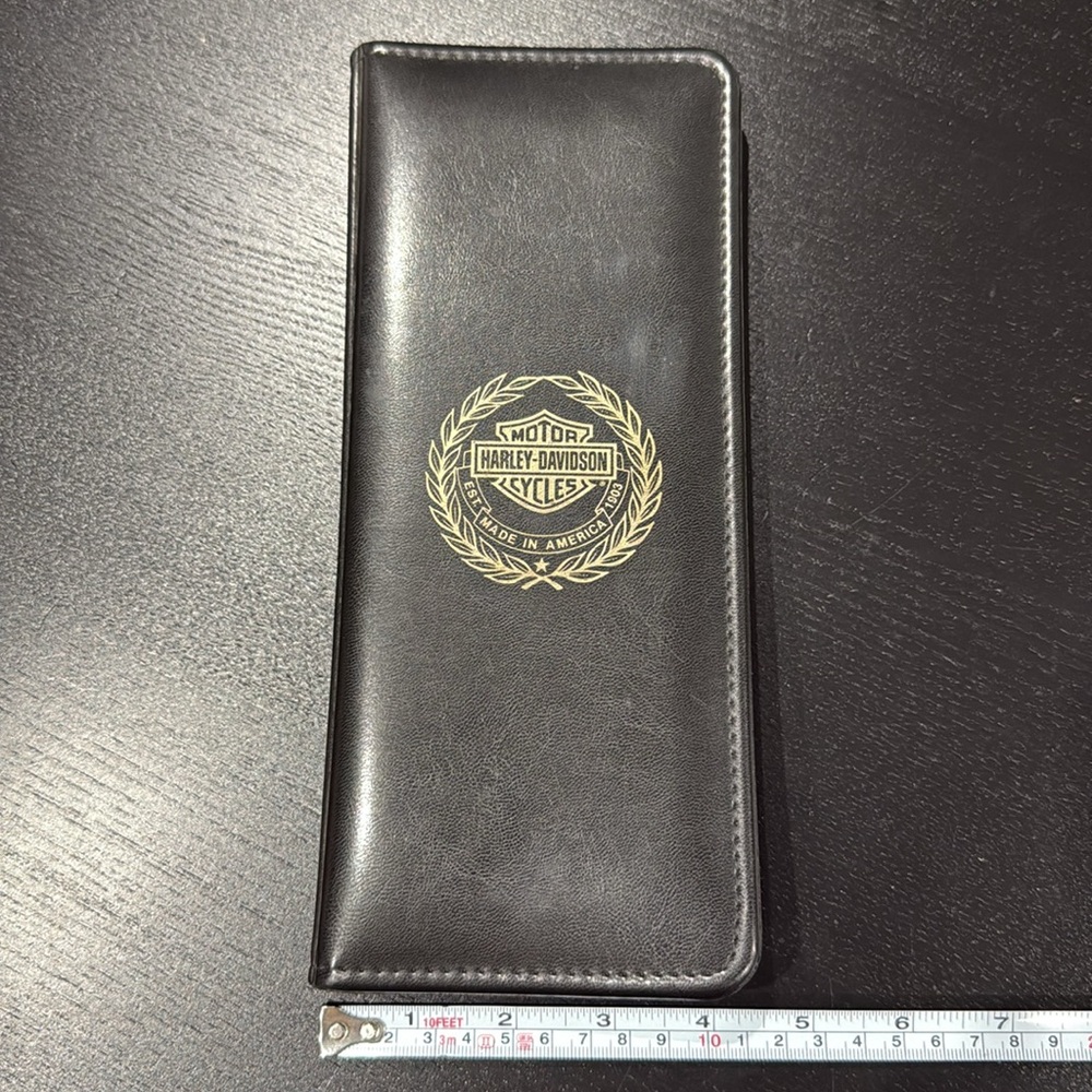 Harley-Davidson Black Leather Card Display Organizer - Picture 8 of 8